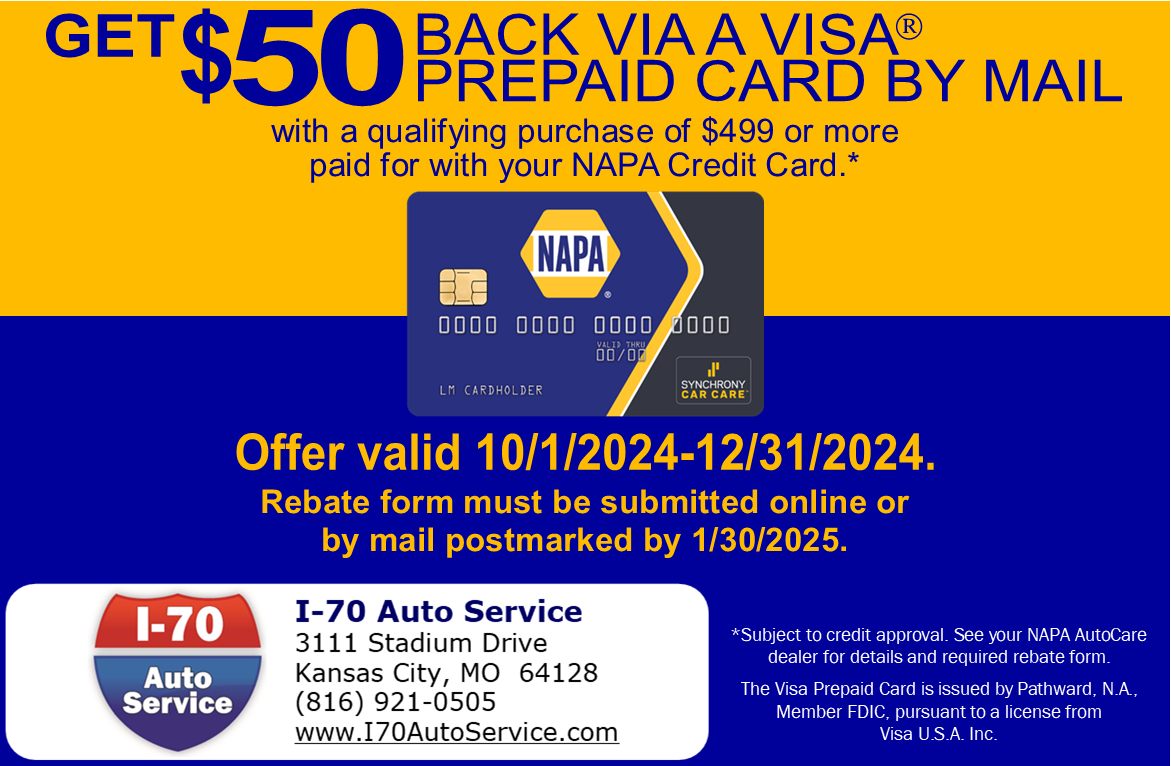 Get $50 back via a visa prepaid card by mail